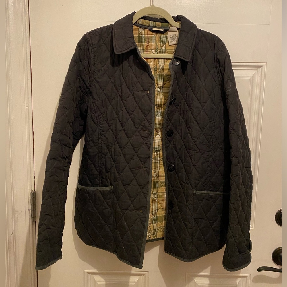 LL Bean Quilted Black Jacket